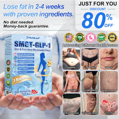 ✔️FDA Store |𝐵uil𝗱𝐿ea𝐟® 𝑮𝐋𝑃-1 Slim & Firm 𝑁ano 𝑀icroneedle 𝑃atch with Collagen,Turmeric&Matrixyl 3000 丨Obesity,Cardiovascular Diseas, Diabetes, Sleep Apnea, Joint Problems and More (Copy)
